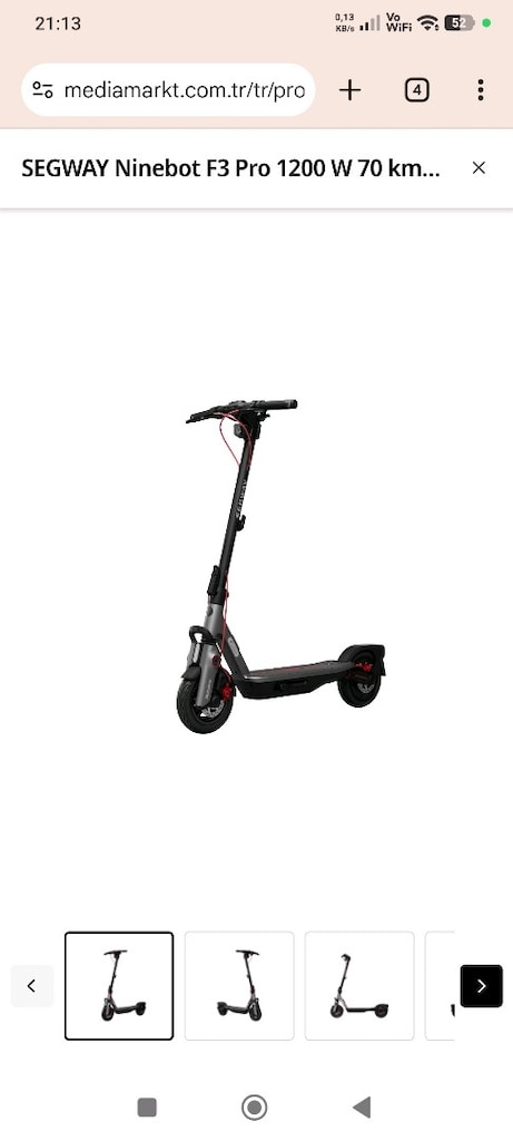 Segway Ninebot F3 - Faturalı - 1000W - 29.500 TL - Eyüpsultan - 9