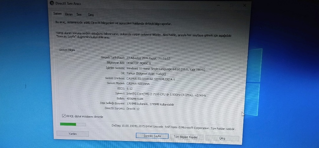 Bilgisayar i3-7100 3.90ghz turbo 640 gb harddisk 1 GB ekran kartı - 2