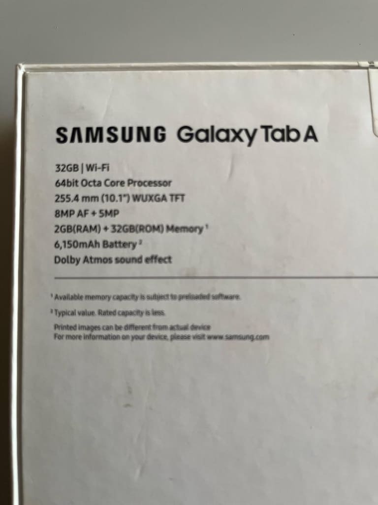 Samsung Galaxy TabA SM-T-510 10” tablet - 10