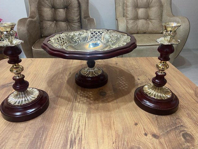 dekoratif şamdan takımı