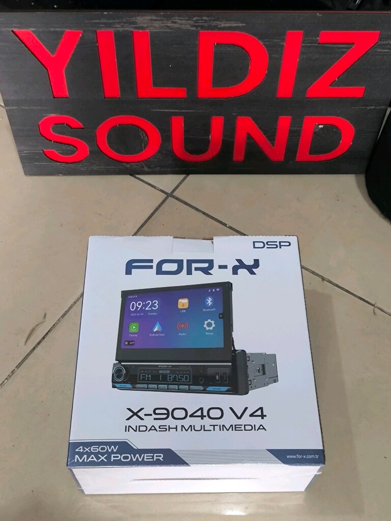 For-X 9040 v4 İndash Oto Teyp Car Play Dsp SİFİR - 5