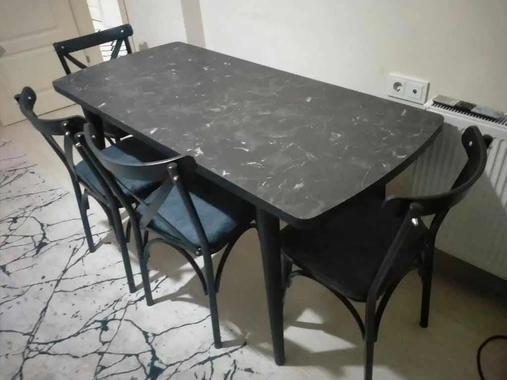 Sıfır Kaliteli mdf açılabilir yemek masası takımı - 4