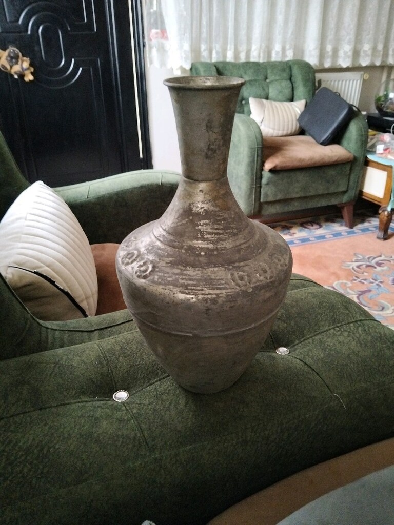 eski, bakır gelin sürahisi - 3