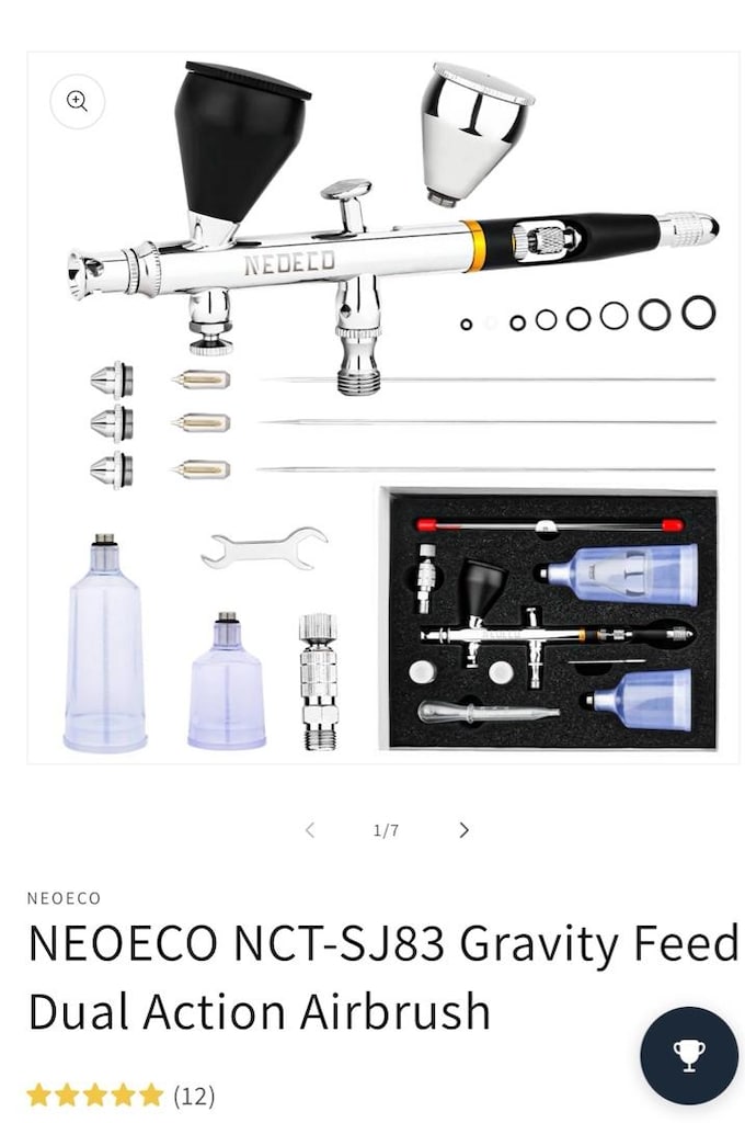 NEOECO NCT-SJ83 Yerçekimi Beslemeli Çift Etkili Airbrush