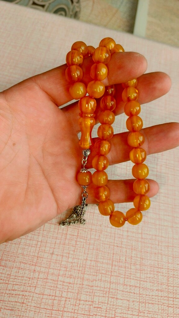 sıkma kehribar tesbih - 2