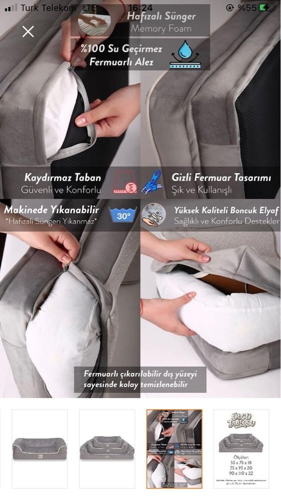 JUNGOLİCA VİSCO PET YATAĞI, SEZAR MODEL, BÜYÜK BOY - 2