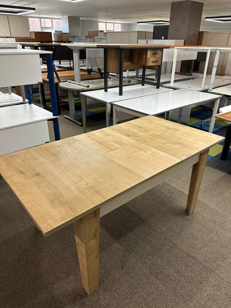 KLAS OFİS ÜSKÜDAR 120x80 cm AÇILIR MEŞE YEMEK MASASI - 4