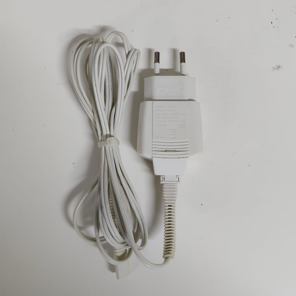 BRAUN ORJINAL TRAŞ MAKİNASI ADAPTÖRÜ 5 497 12V 400mA (BEYAZ RENK) - 2