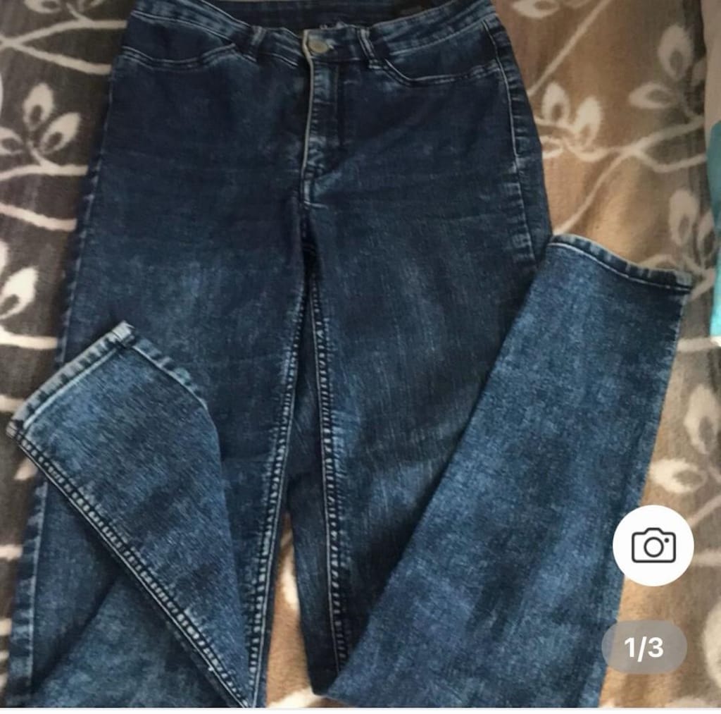 likralı bayan kot pantolon 2 kez giyildi temiz kusursuz 38 beden