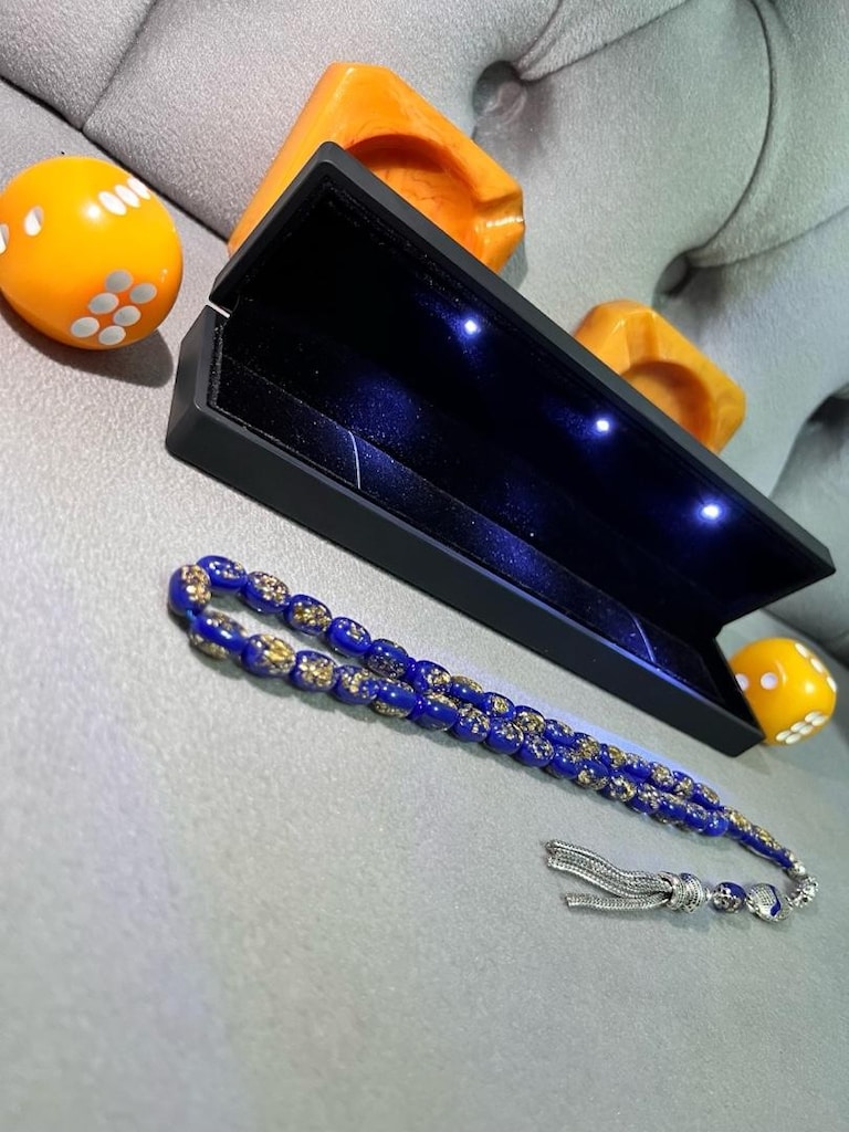Golden Rosery ‘Aşk Raconsaldır’Tesbihidir Lacivert - 6