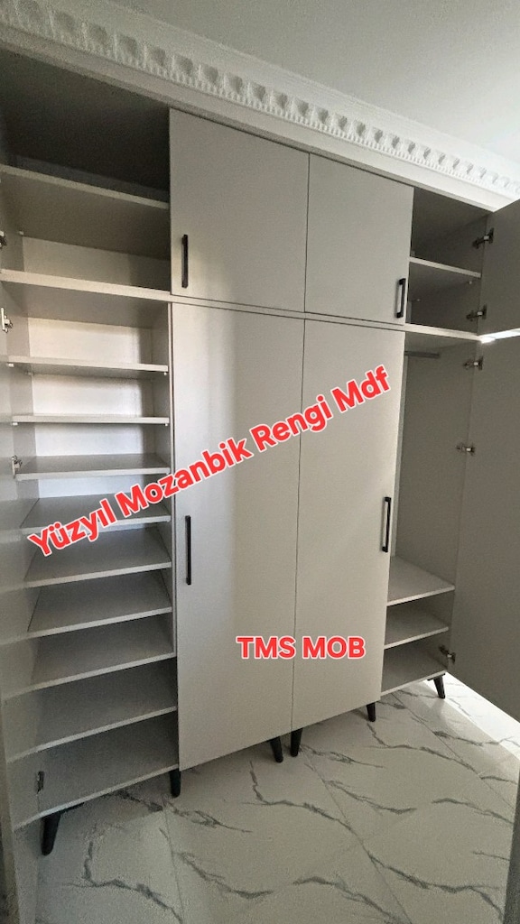 Portmanto mozanbik Rengi Mdf Ayakkabılık Vestiyer - 2