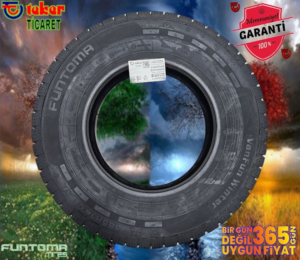 185 14 Funtoma Vanfun#kış & kar lastiği#4mevsim# Teker Ticaret - 2