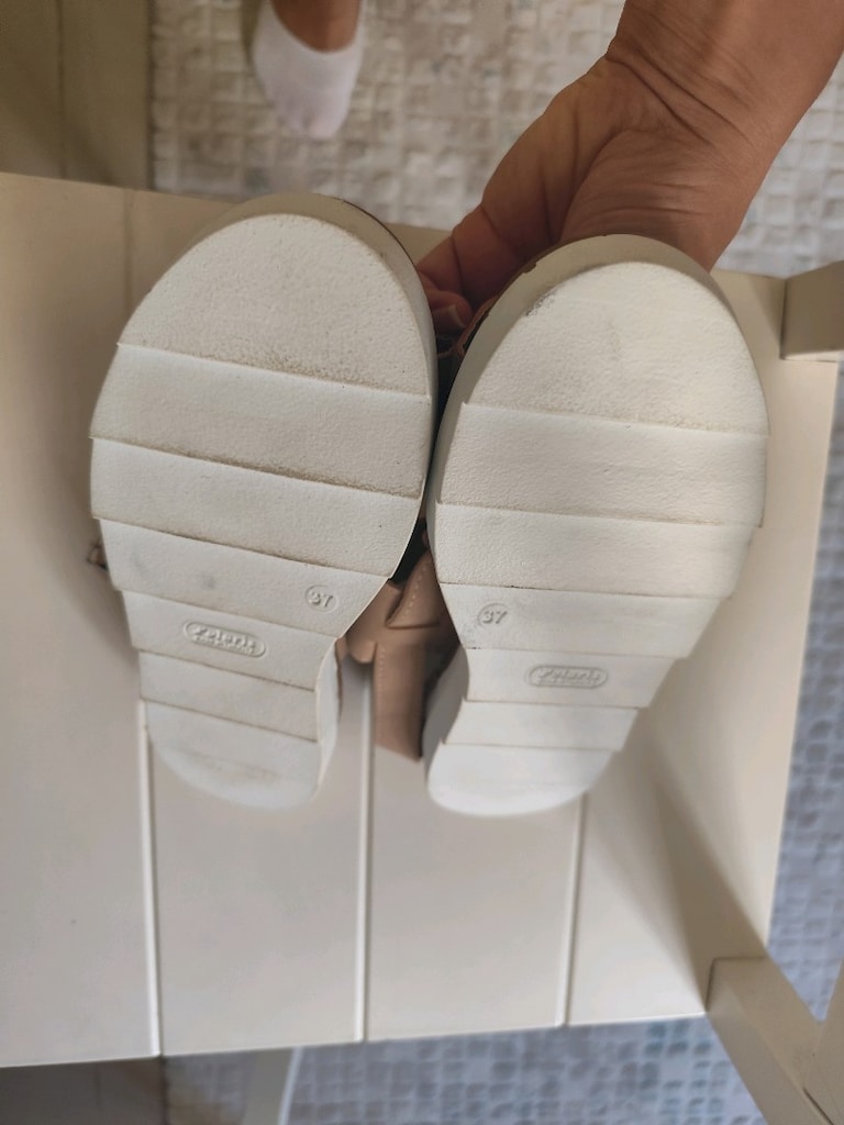 FLO POLARİS 37 NUDE PUDRA BANT DERİ SANDALET hm koton zara MNG - 4
