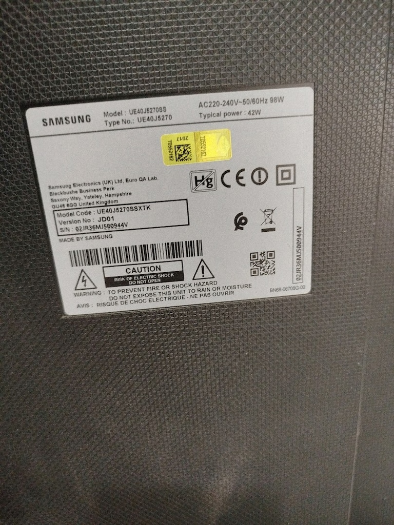 samsung ue40j5270ss