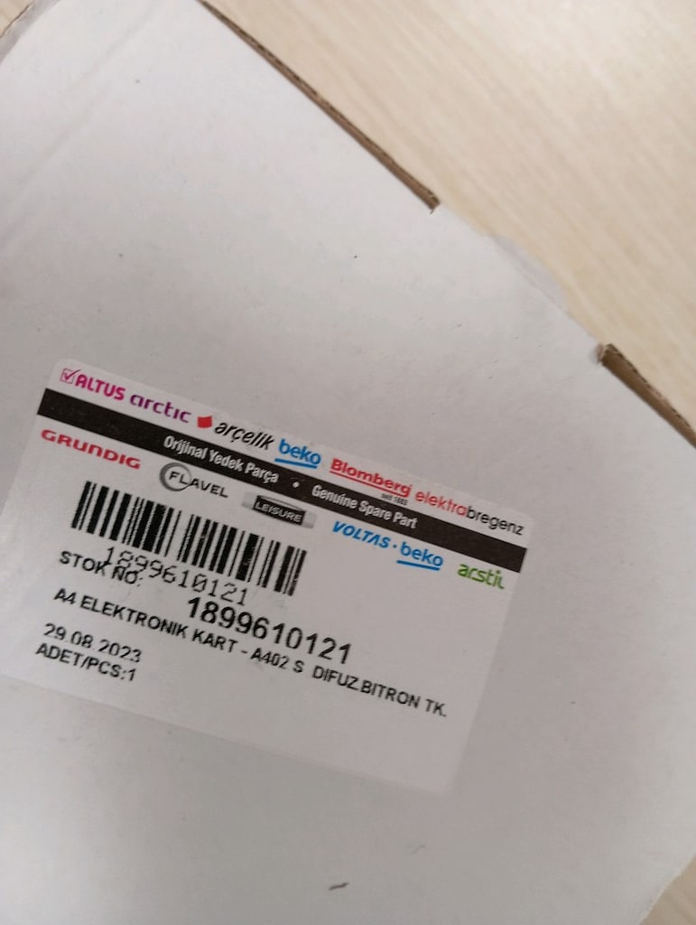 Arçelik 6230h Ana Kartı Ventili Samandıra - 3