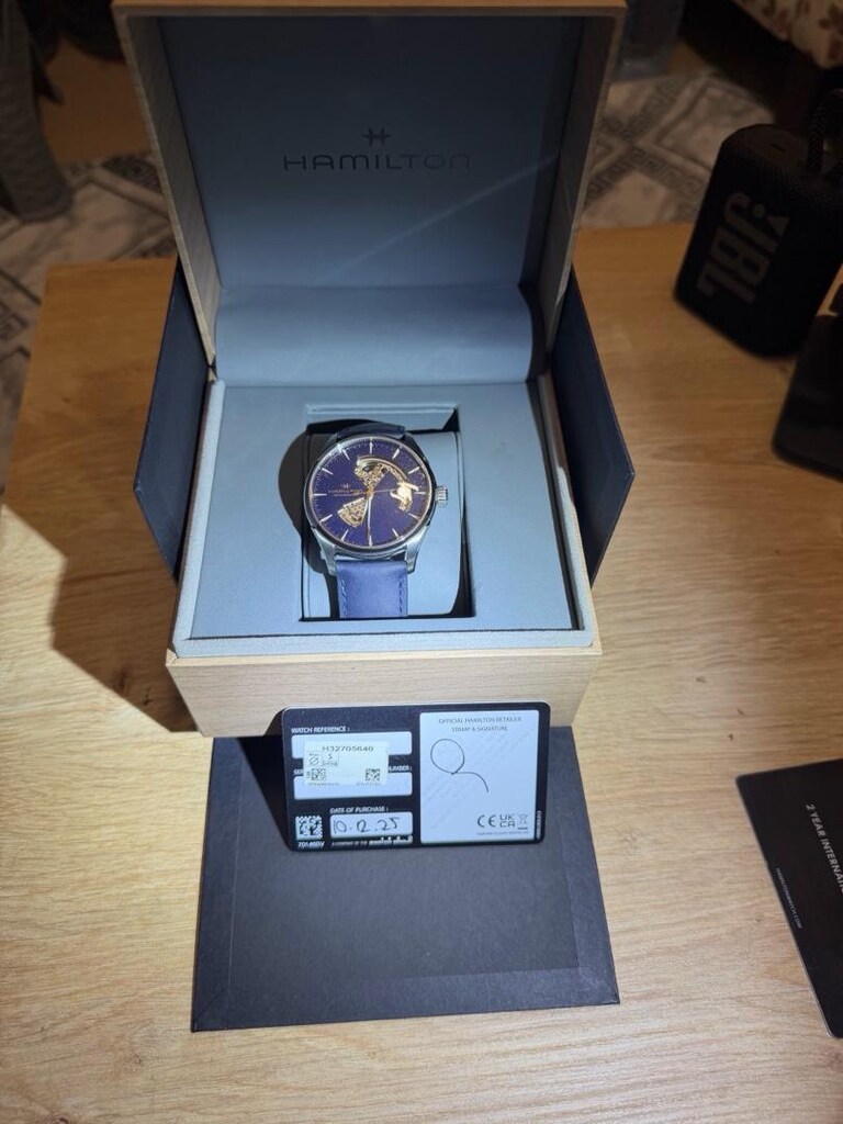 Hamilton Jazzmaster Open Heart Otomatik Kol Saati (Orijinal Kutu-Belge