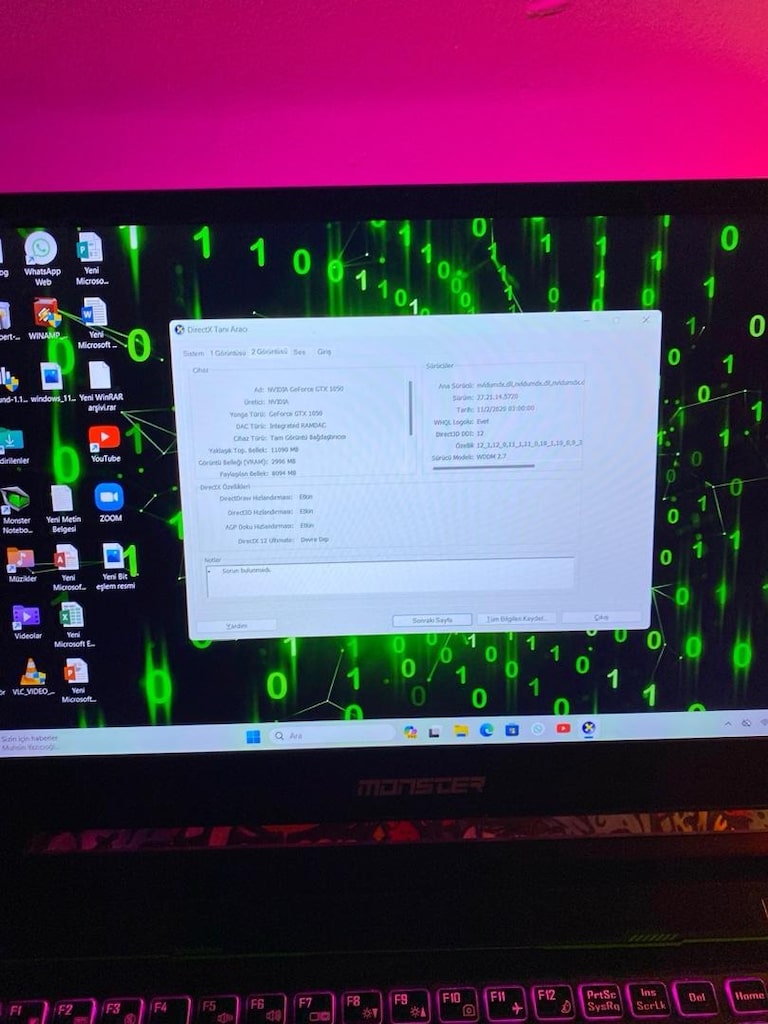 MONSTER GAMİNG OYUNCU LAPTOBU - 3