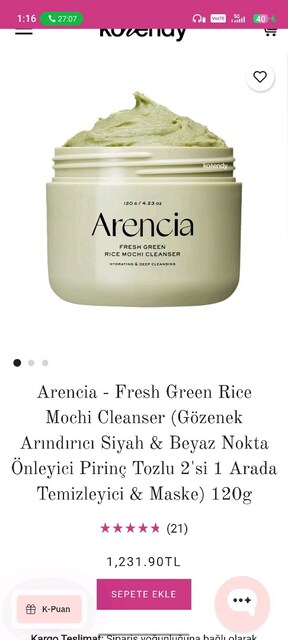 arencia mochi cleanser
