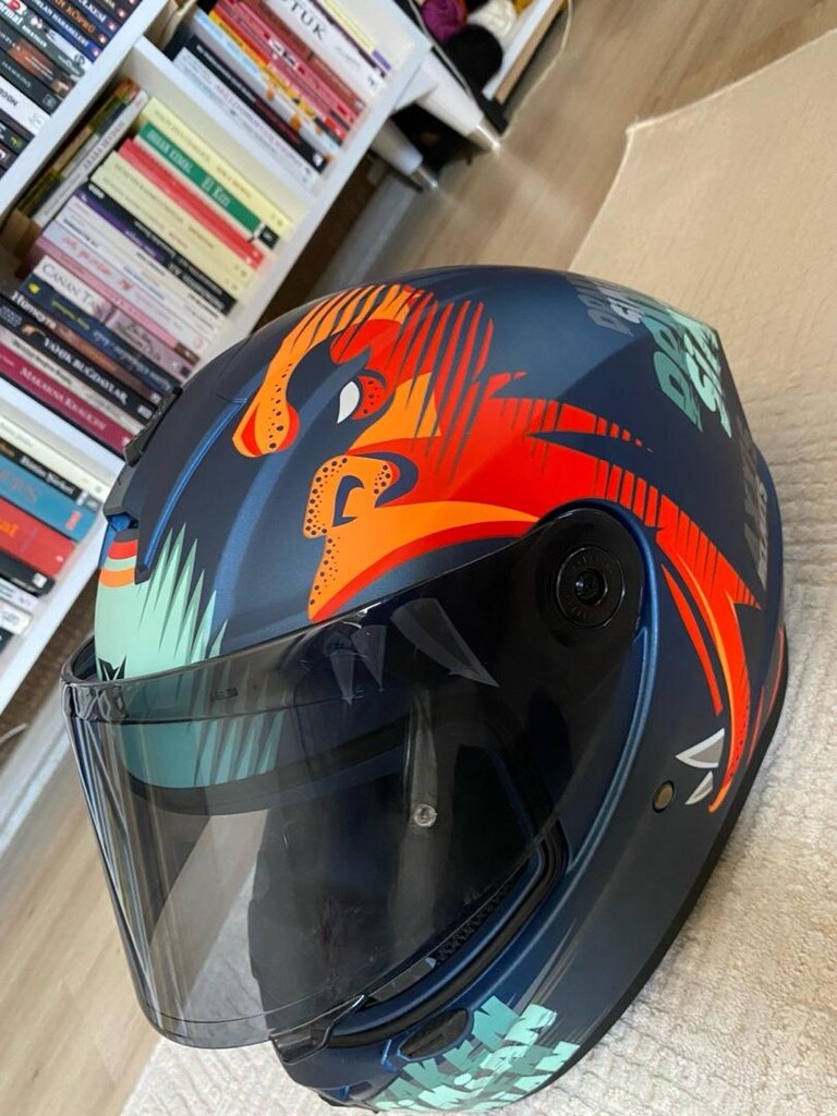 AXXİS Draken S Simian B6 Mat Full Face Kapalı Kask S beden - 11