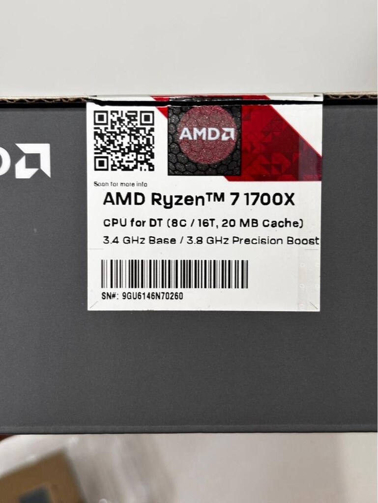 Amd Ryzen 7 1700x işlemci - 8