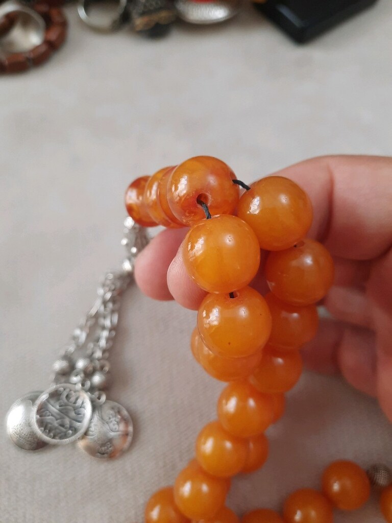 sandık malı sıkma kehribar Tesbih - 5
