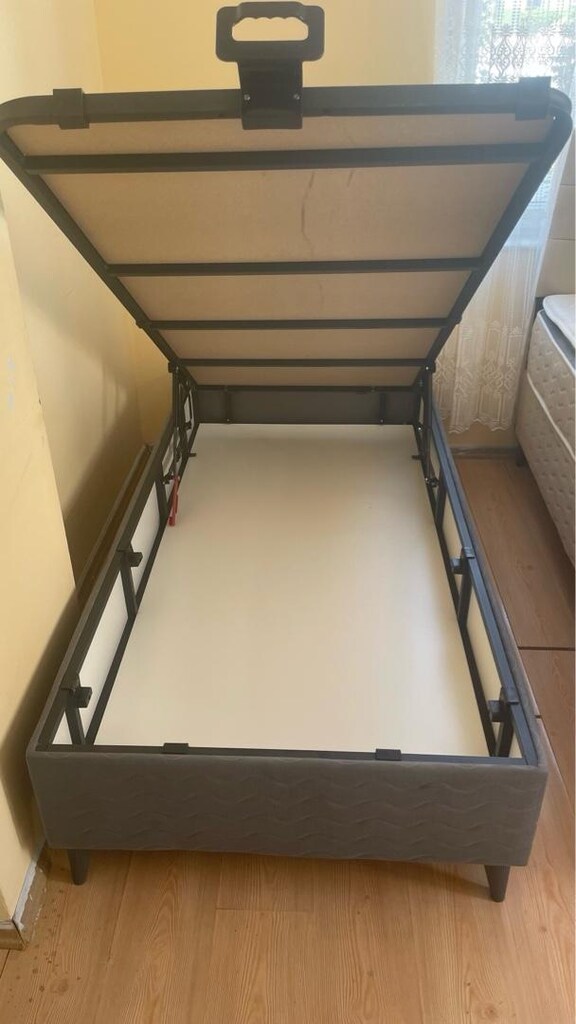 Tek kişilik baza başlık pedli ortopedik yatak - 7