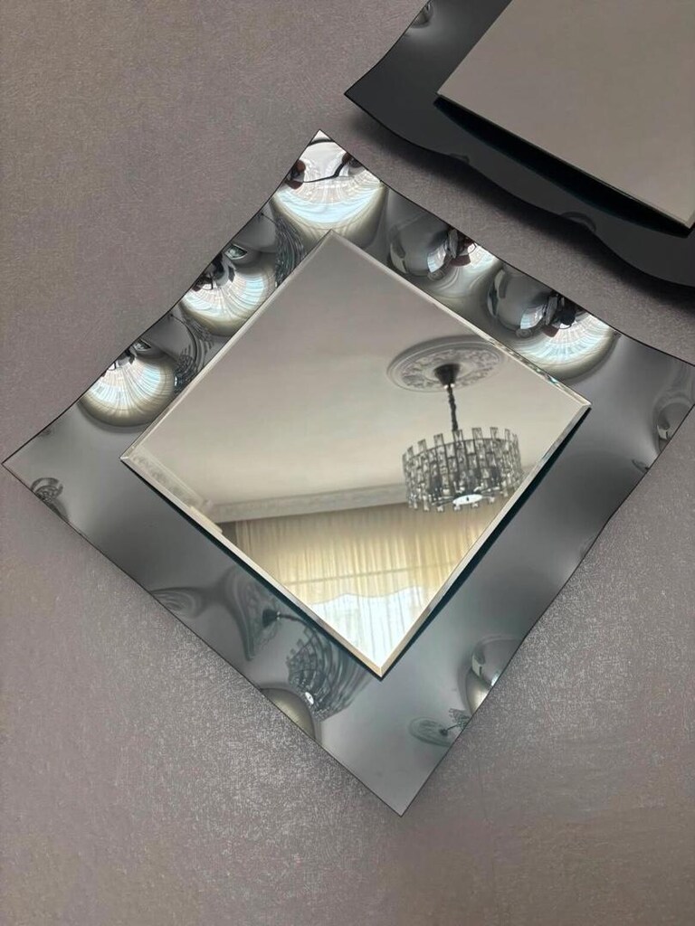 3 lü kabartmalı dekoratif ayna - 3