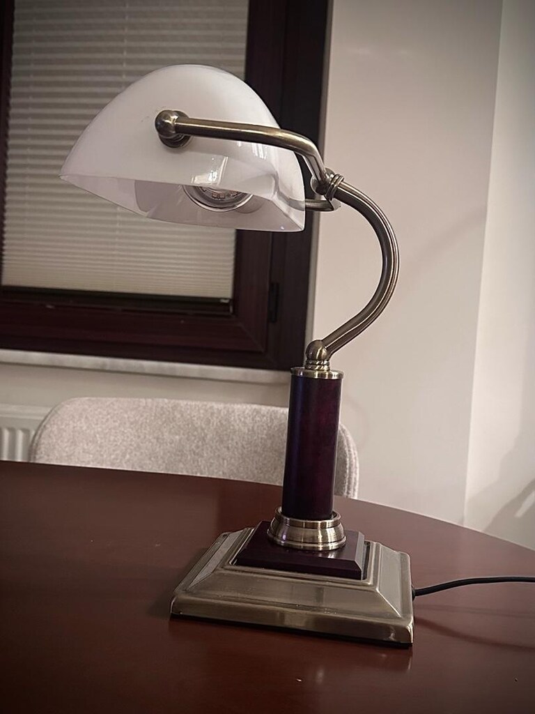 Masa Lambası Vintage Banker Lambası - 3