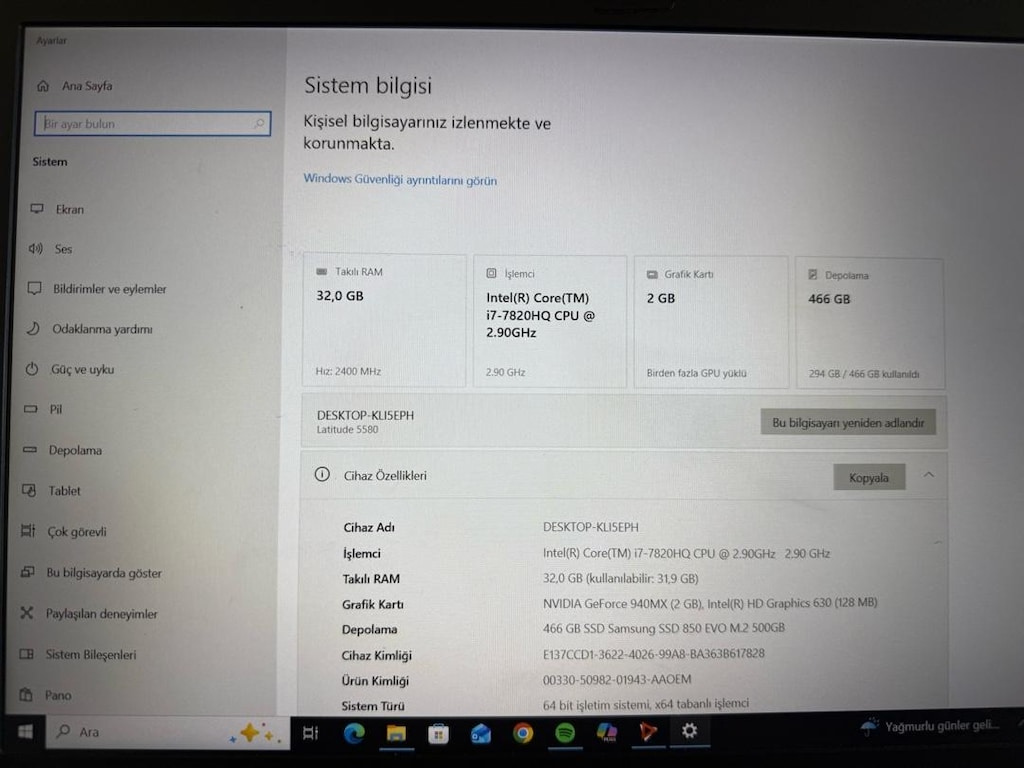 Dell laptop intel core i7 işlemci - 3