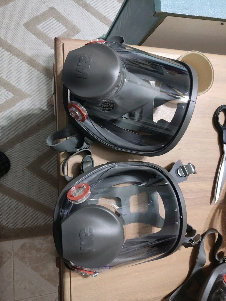 3 m tam yüz maskesi 2adet 3000 - 6