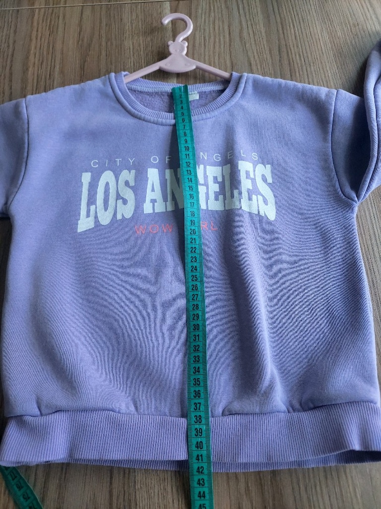 WOW yazı desen Lila sweat Eşofman Takımı - 9