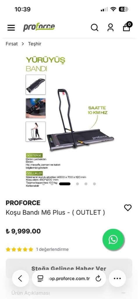 proforce m6 plus koşu bandı - 2