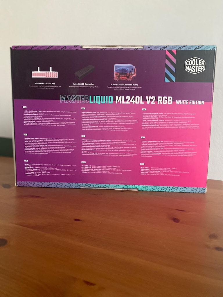 COOLER MASTER MASTERLIQUID ML240L V2BEYAZ 2x120mm RGB LED SIVISOĞUTUCU - 2