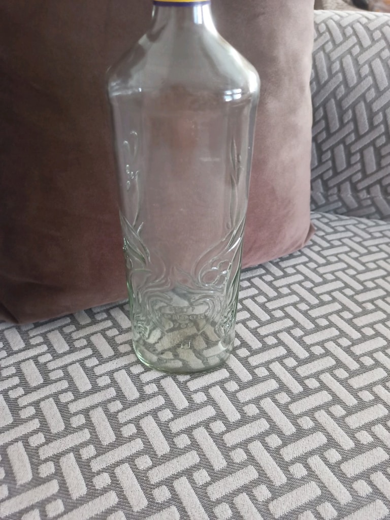 cam şişe onu desenli dekoratif olarak kullanılır yükseklik 32 cm - 5