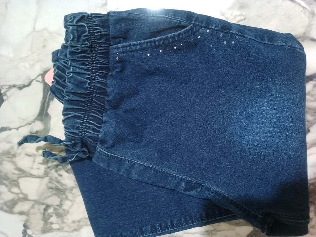 2 adet kız çocuk kot pantolon - 3