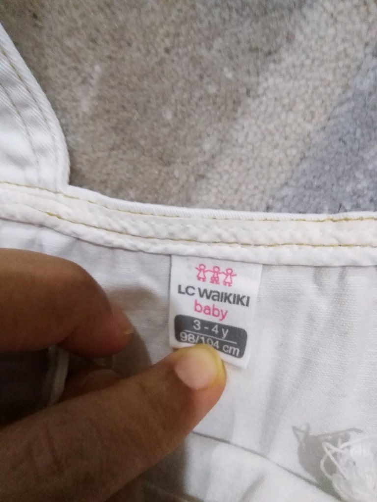 LCW 2 3 yaş için elbıse sorunsuz kot tarz - 4