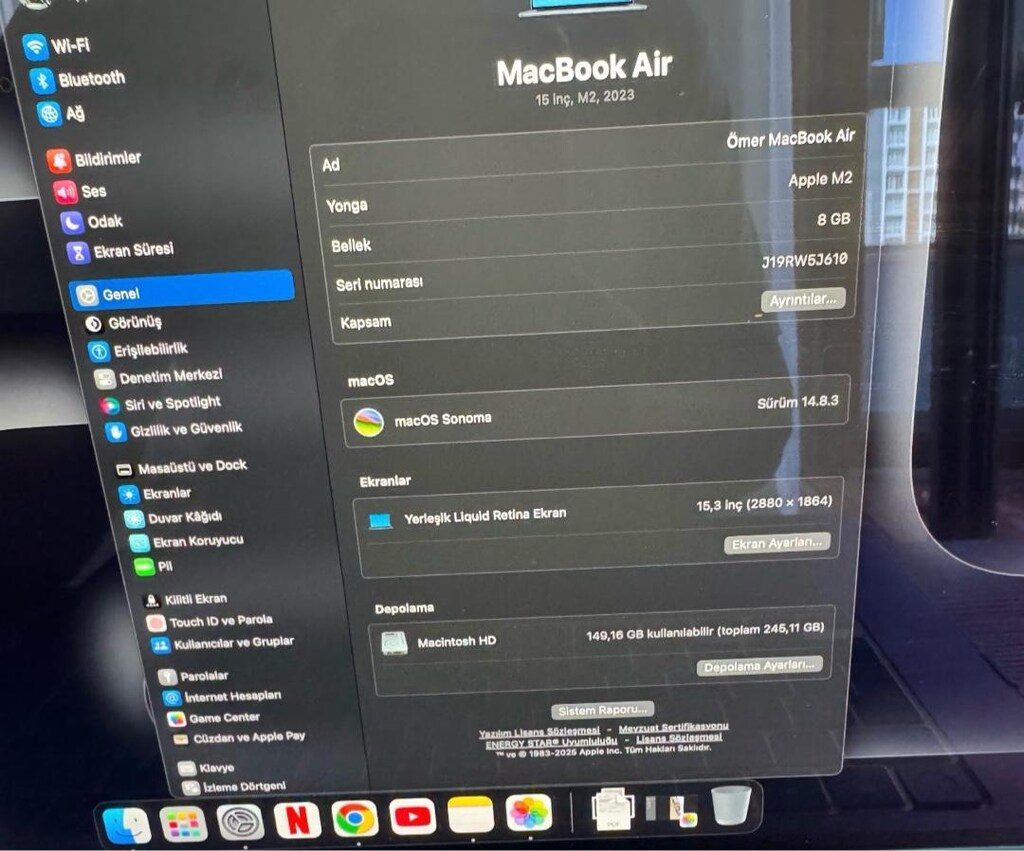 MACBOOK AİR SIFIRDAN FARKSIZ ÇİZİKSİZ - 8