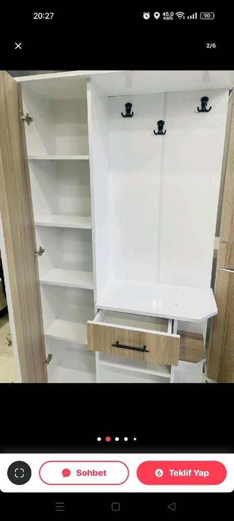 3 kapaklı dolap sıfır paketli ürünler satiyorum her rengi modeli var e - 3