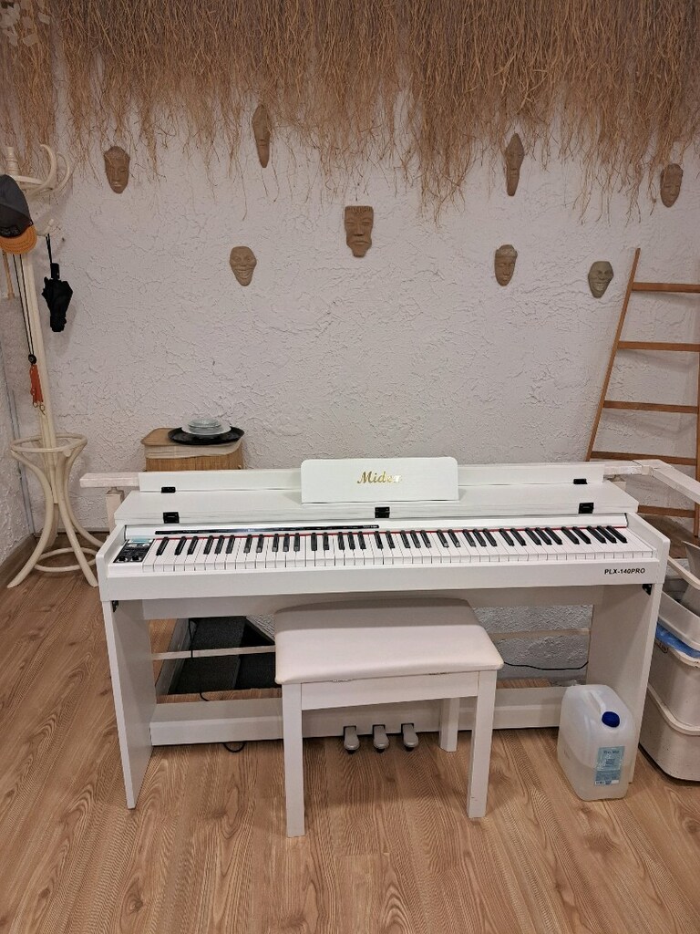 Satılık Midex PLX-140 PRO Beyaz Dijital Piyano – Sıfır Ayarında Ko - 2