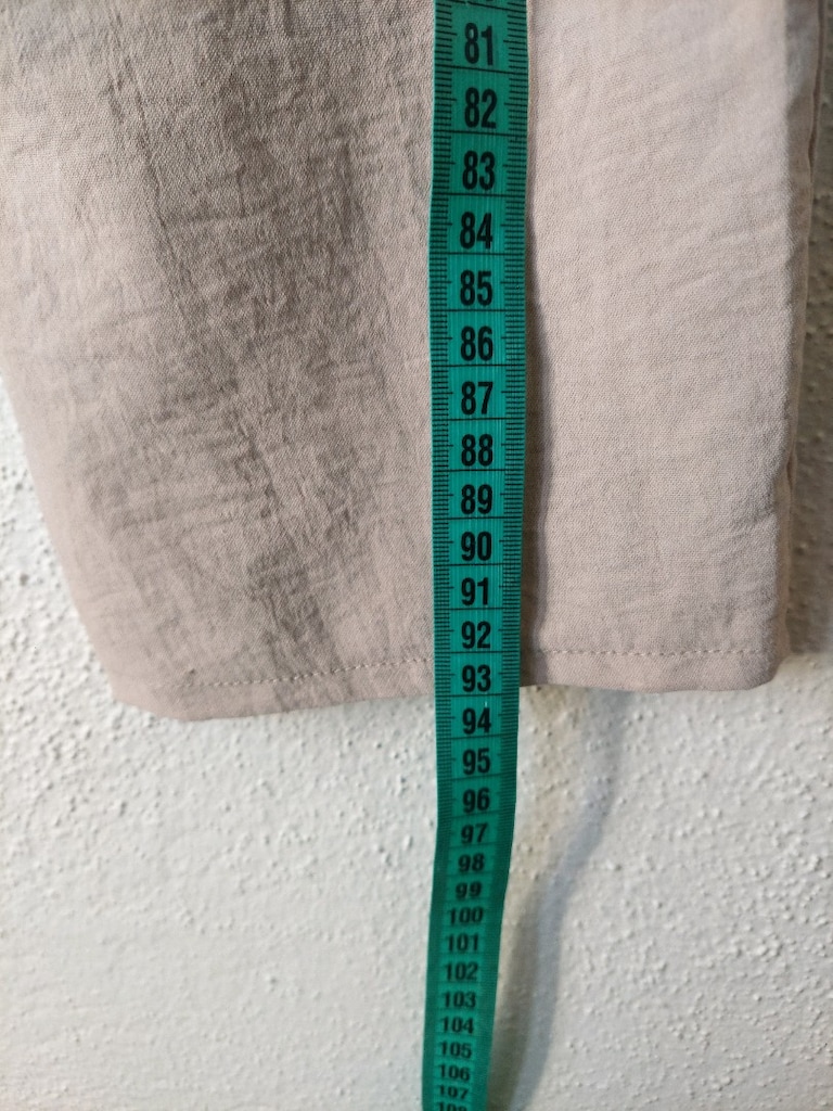 Beli lastikli cepli ince bej rengi spor pantolon - 5