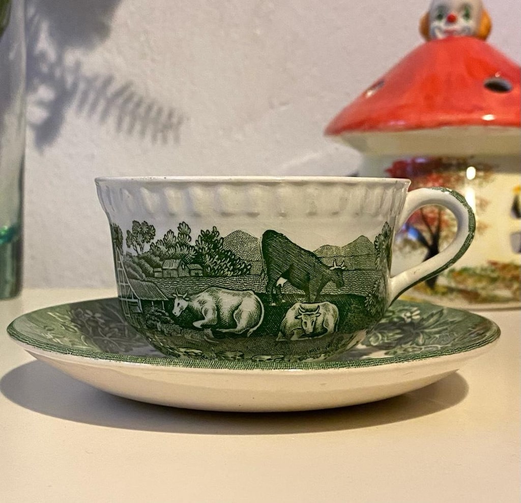 Antika İngiliz ADAMS & WEDGWOOD Çay Boy Fincan — görsel 8/19