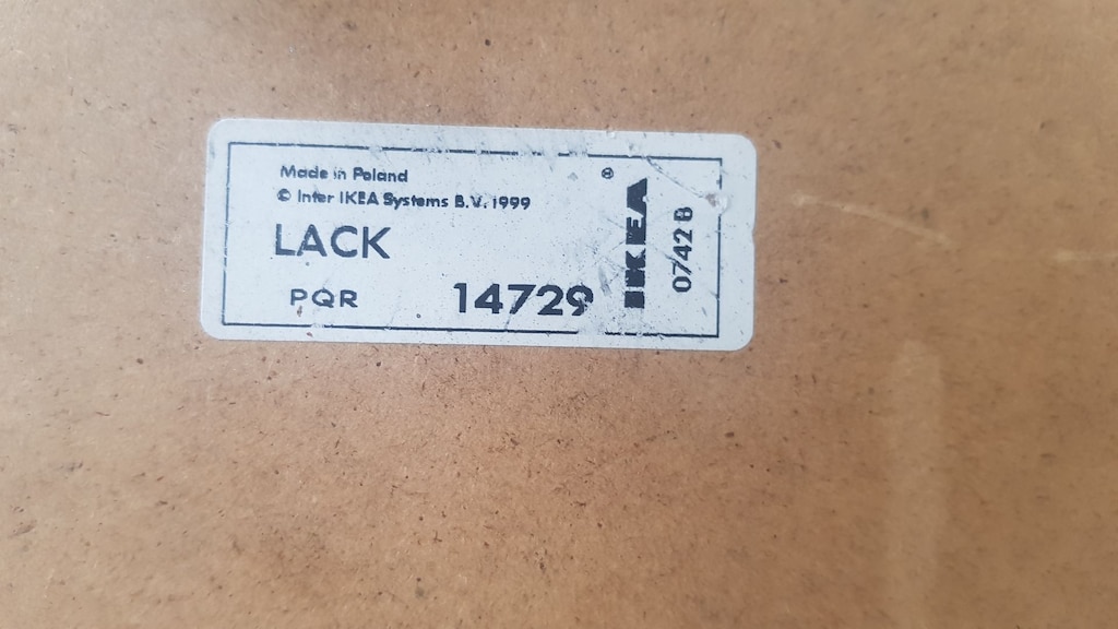IKEA LACK Yan Sehpa - Siyah 55x55x45 - 16