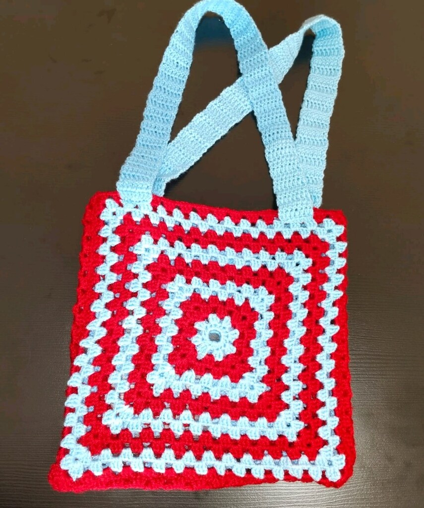 örgü motif canta - 5