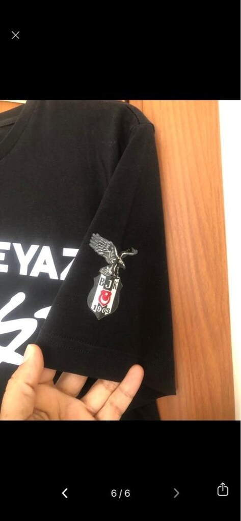 unisex s beden bjk tshirt - 6