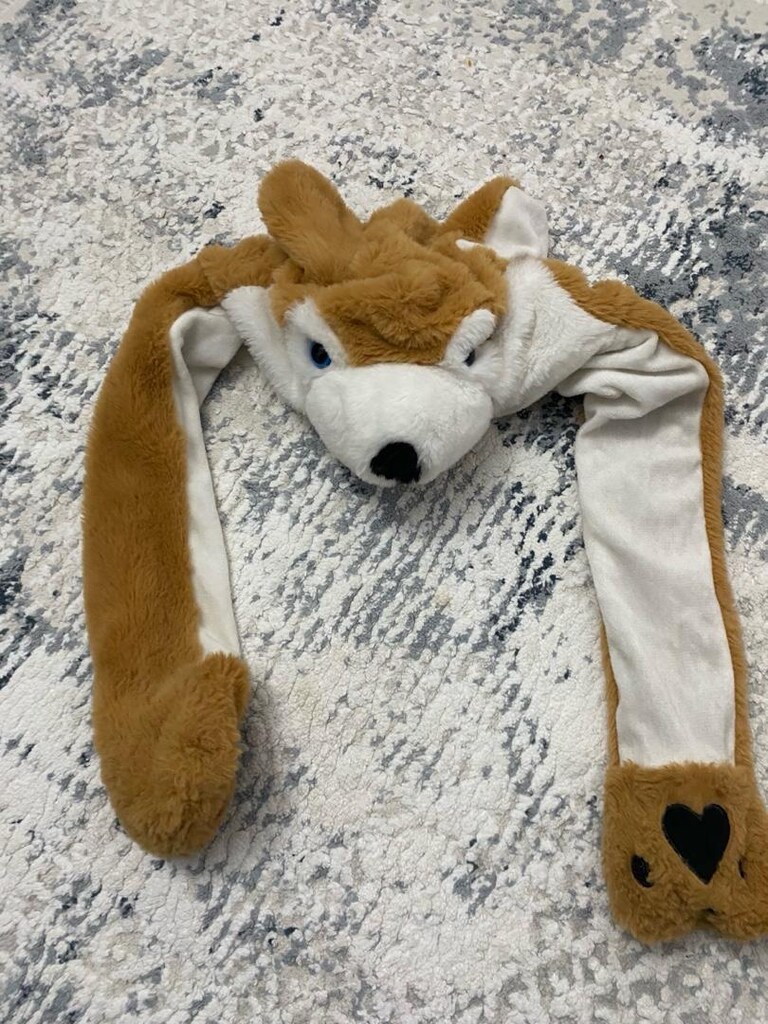 Hayvan figürlü Peluş çocuk başlığı - 4
