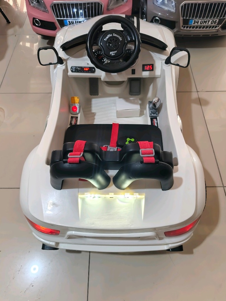 (AnkaCar çocuk oto galeri)12+12 3 İLERİ 2 MOTORLU PİLSAN AKÜLÜ ARABA - 4