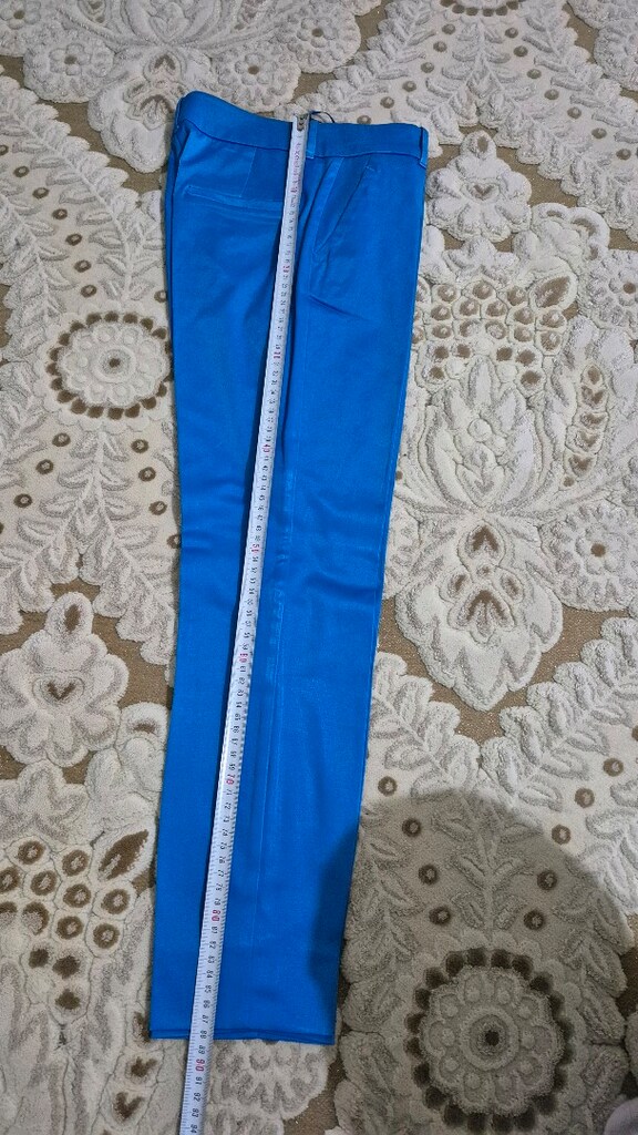 bayan saten adil ışık pantolon - 3