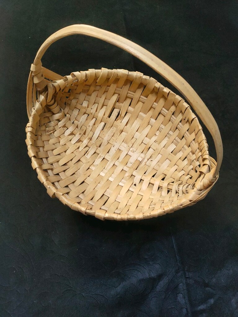 ahşap örgü sepet - 2