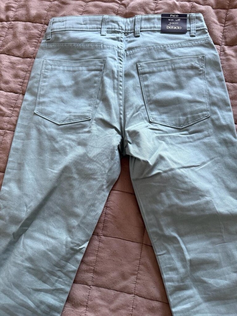 Mavi Chino Mevsimlik Pantolon Sıfır Etiketli - 5