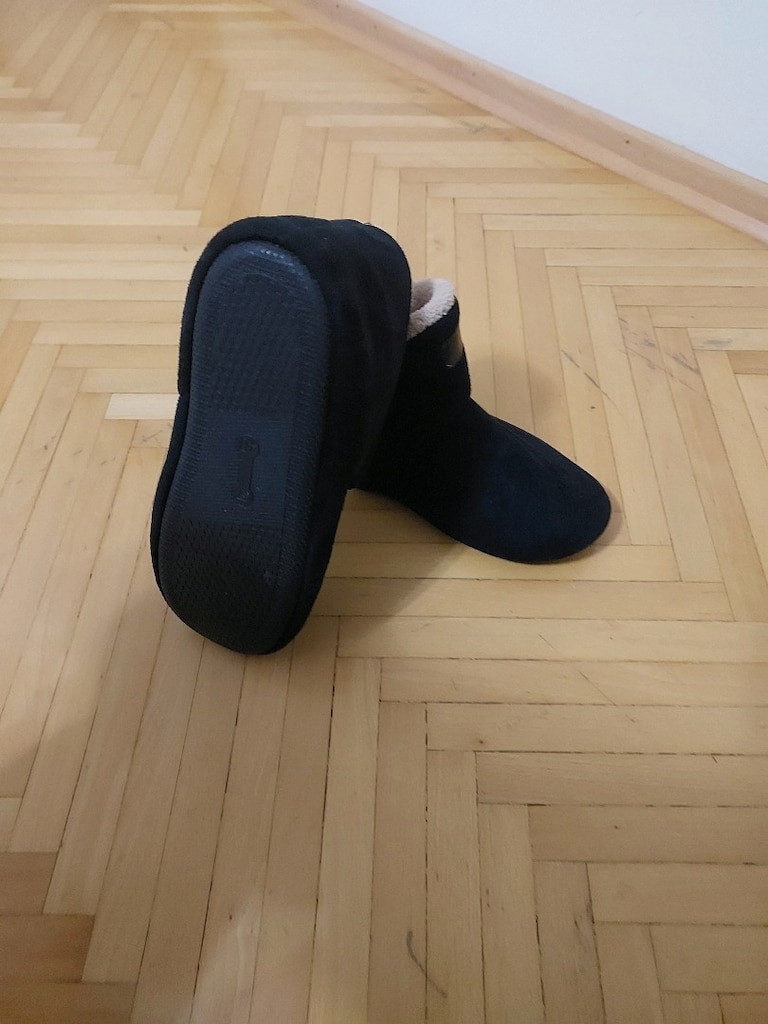 Siyah Panduf Ev Terliği